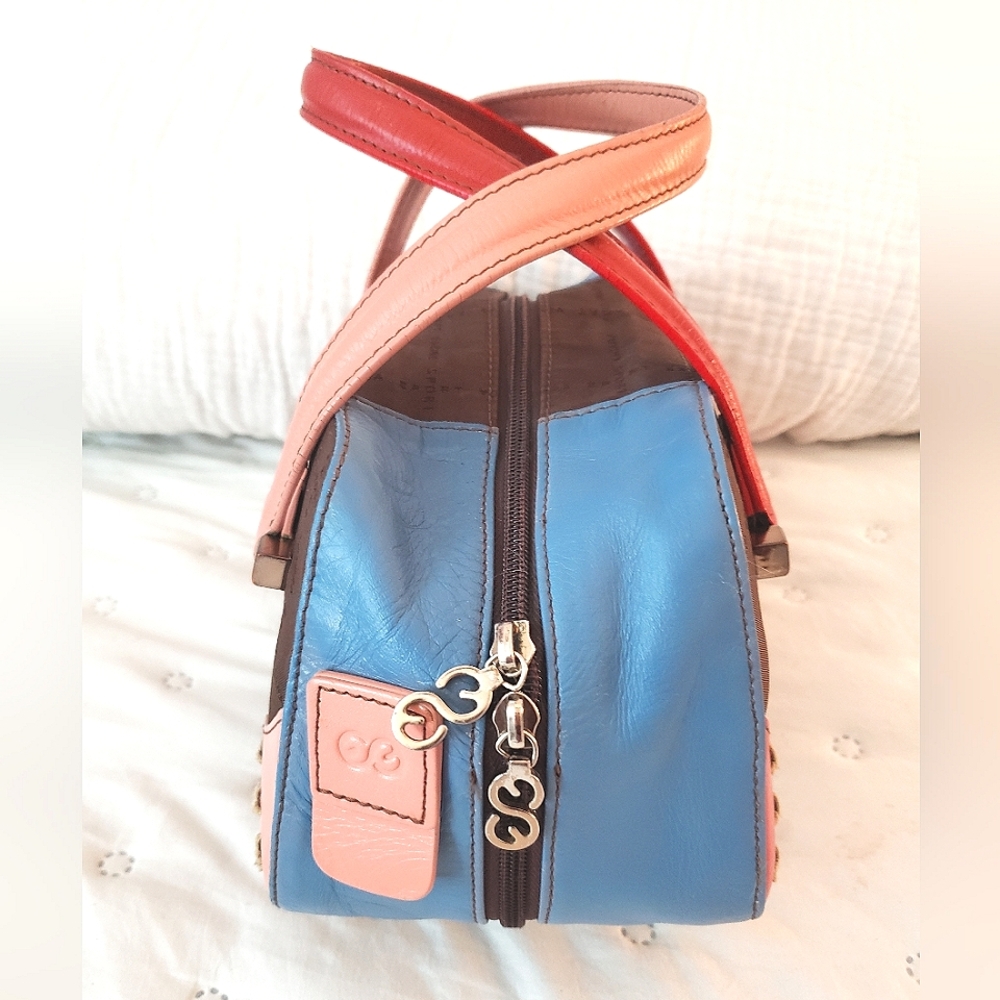 Escada Colorblock Mini Bowler handbag - Picture 3 of 12